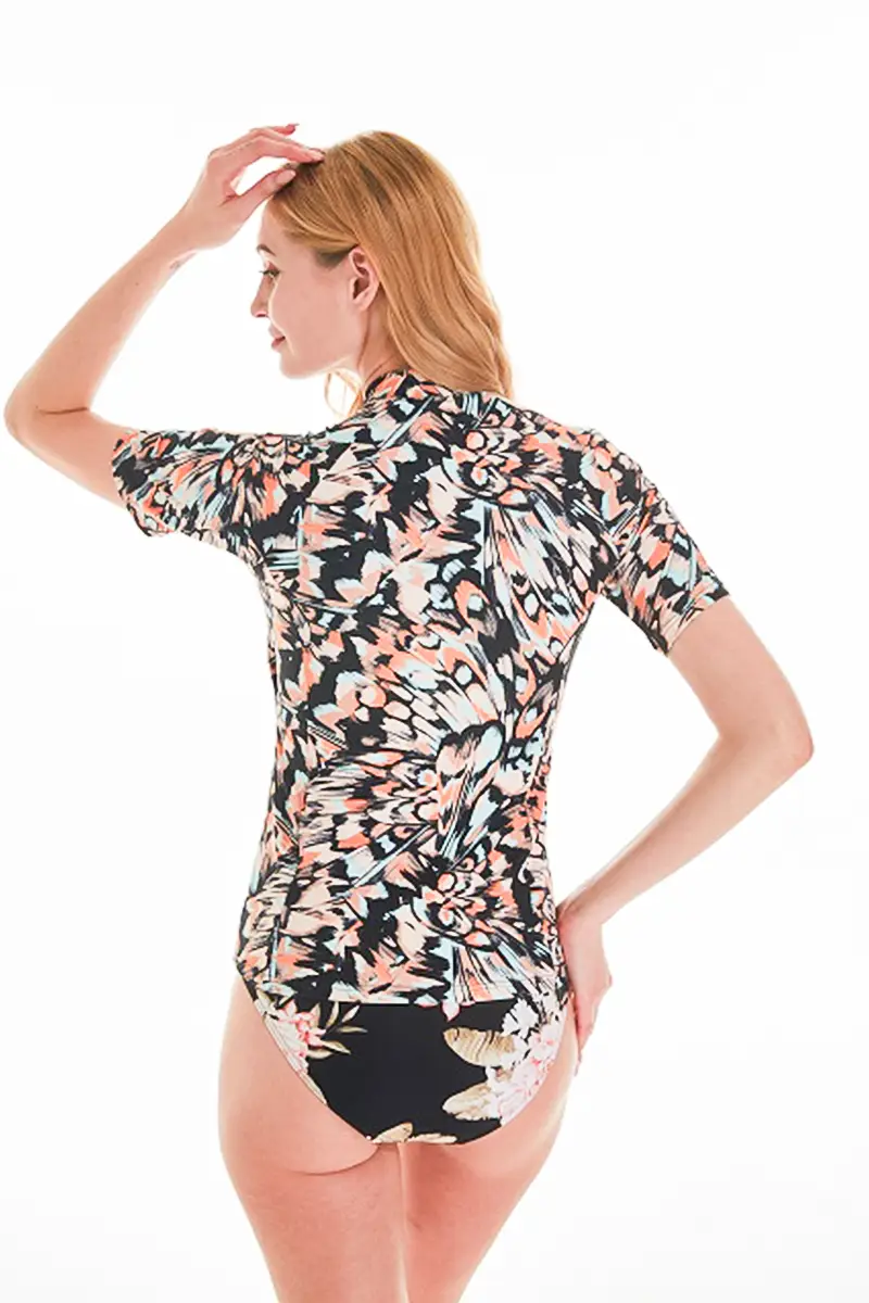 Short Sleeve Women's Bathing Suit Top2