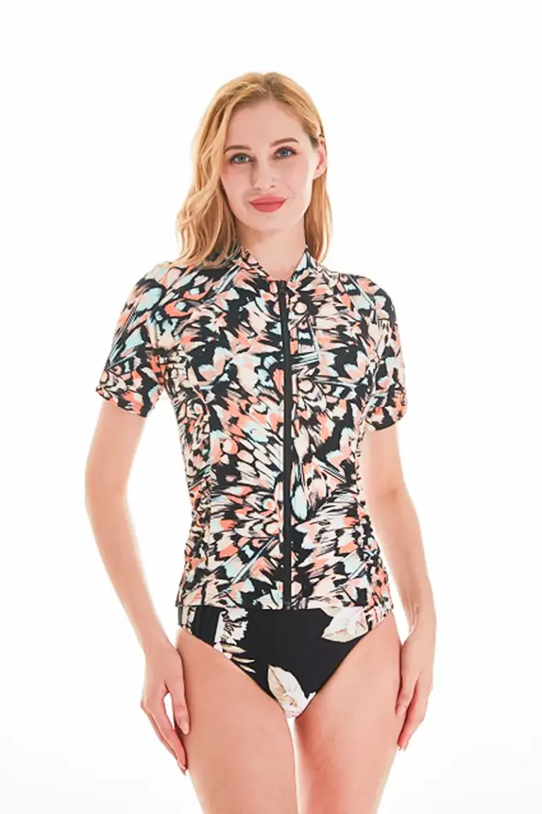 Short Sleeve Women's Bathing Suit Top3