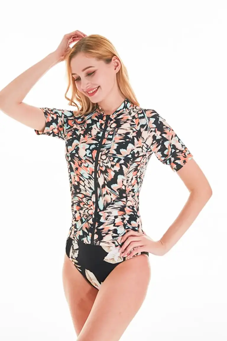 Short Sleeve Women's Bathing Suit Top4