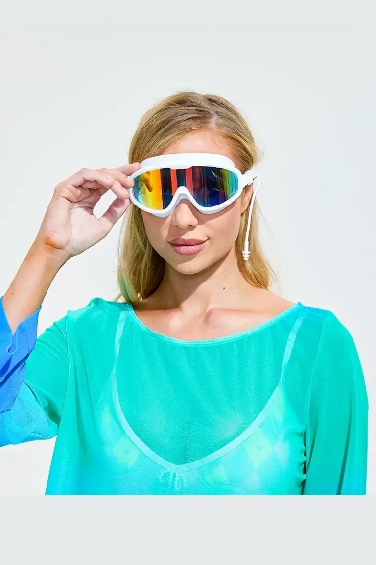 Wide View Swim Goggles with Ear Plugs2