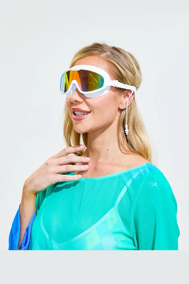 Wide View Swim Goggles with Ear Plugs3