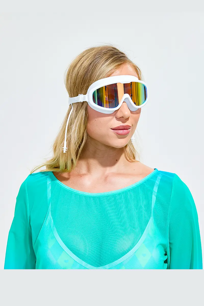 Wide View Swim Goggles with Ear Plugs5