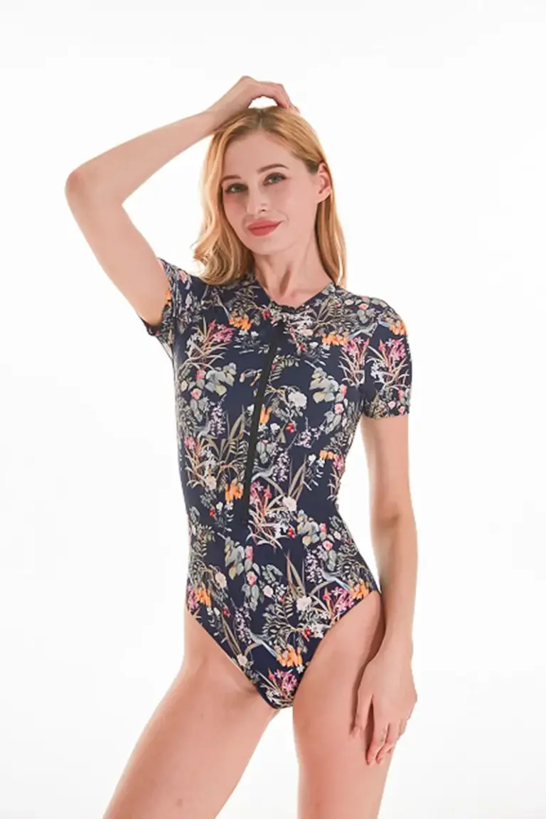 Women's Short Sleeve Surfer Swimsuit3