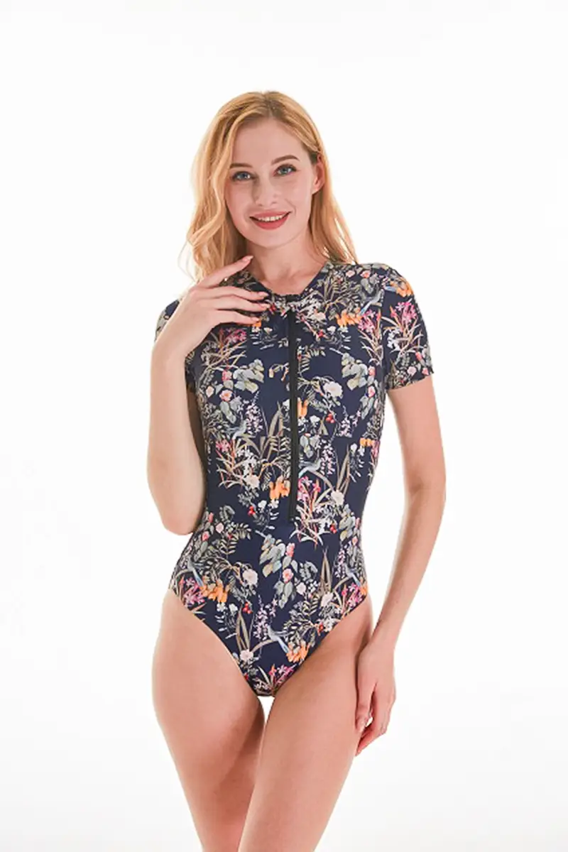 Women's Short Sleeve Surfer Swimsuit4