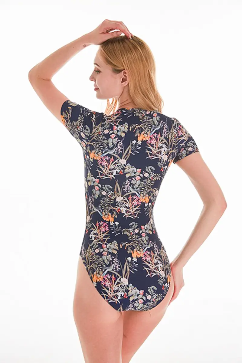 Women's Short Sleeve Surfer Swimsuit6