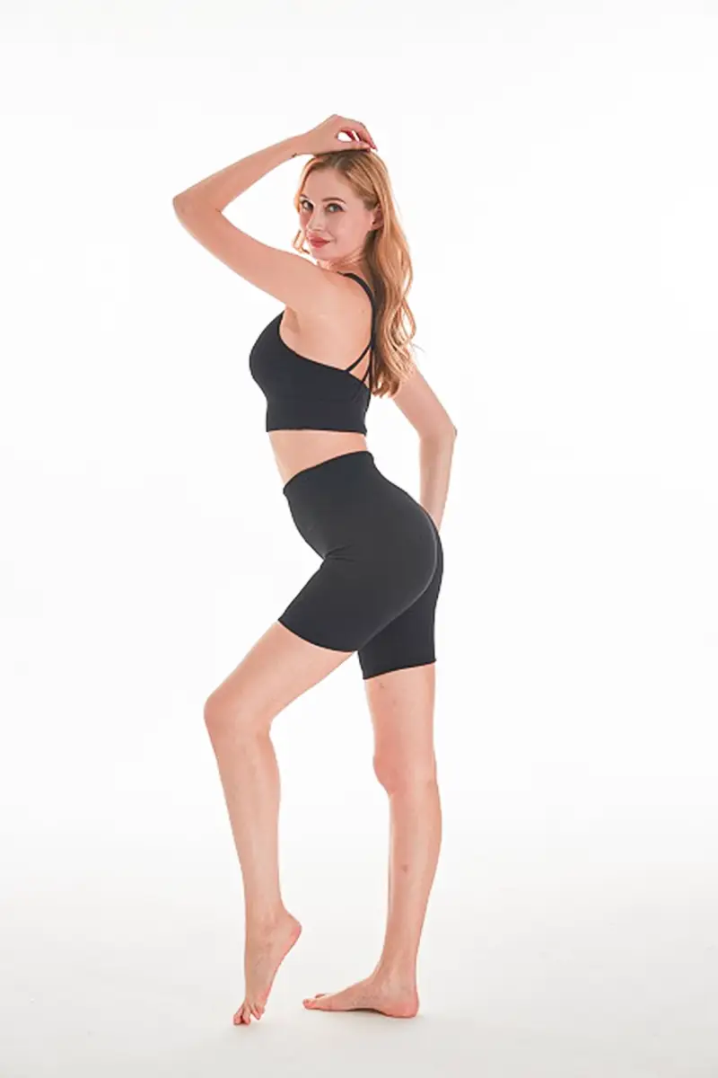 Yoga Bra and Shorts Set1